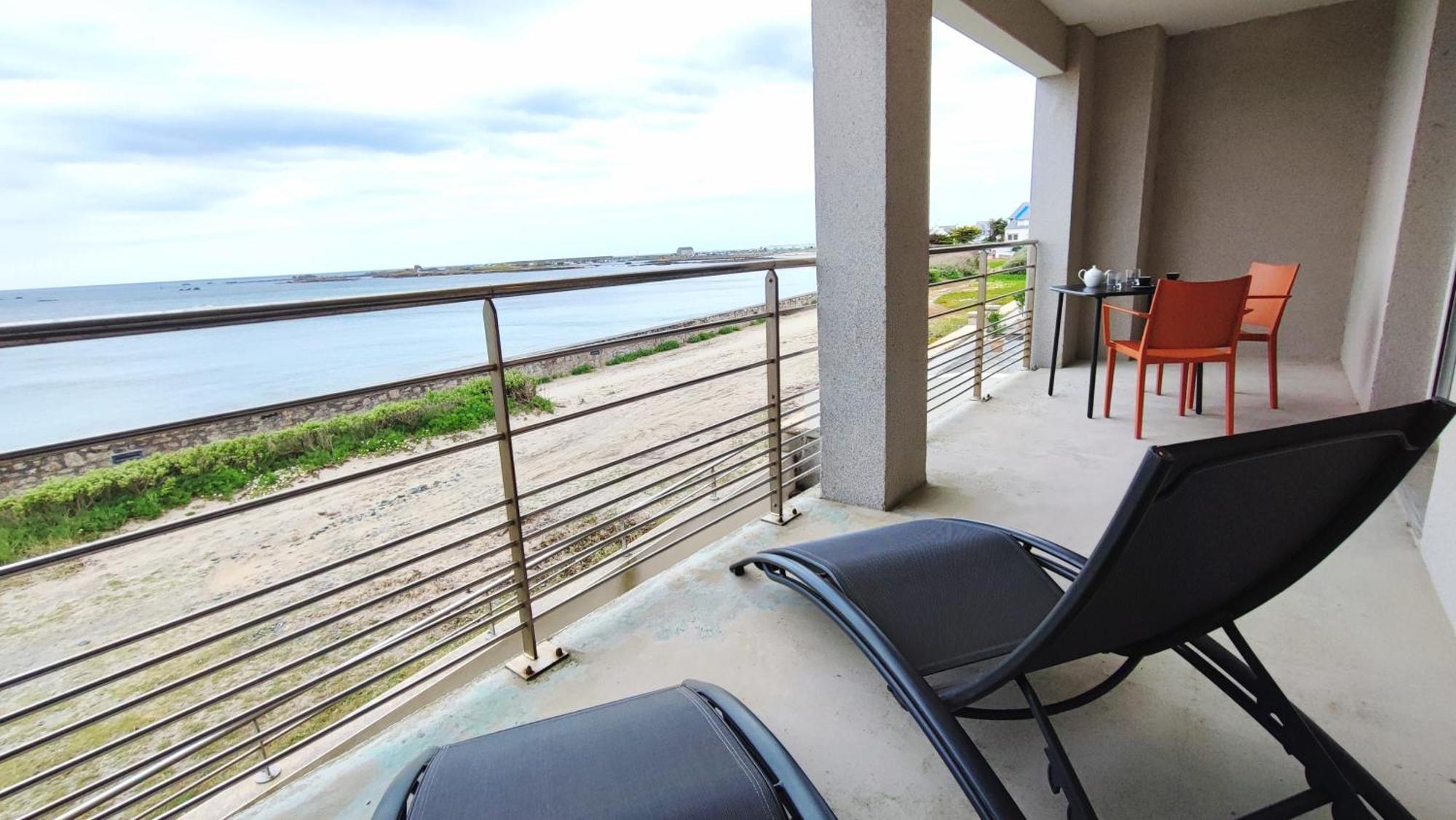 Reve Bleu - Vue Mer Exceptionnelle - Wifi - Draps Et Serviettes Inclus - Balcon Avec Mobilier De Jardin Penmarcʼh المظهر الخارجي الصورة